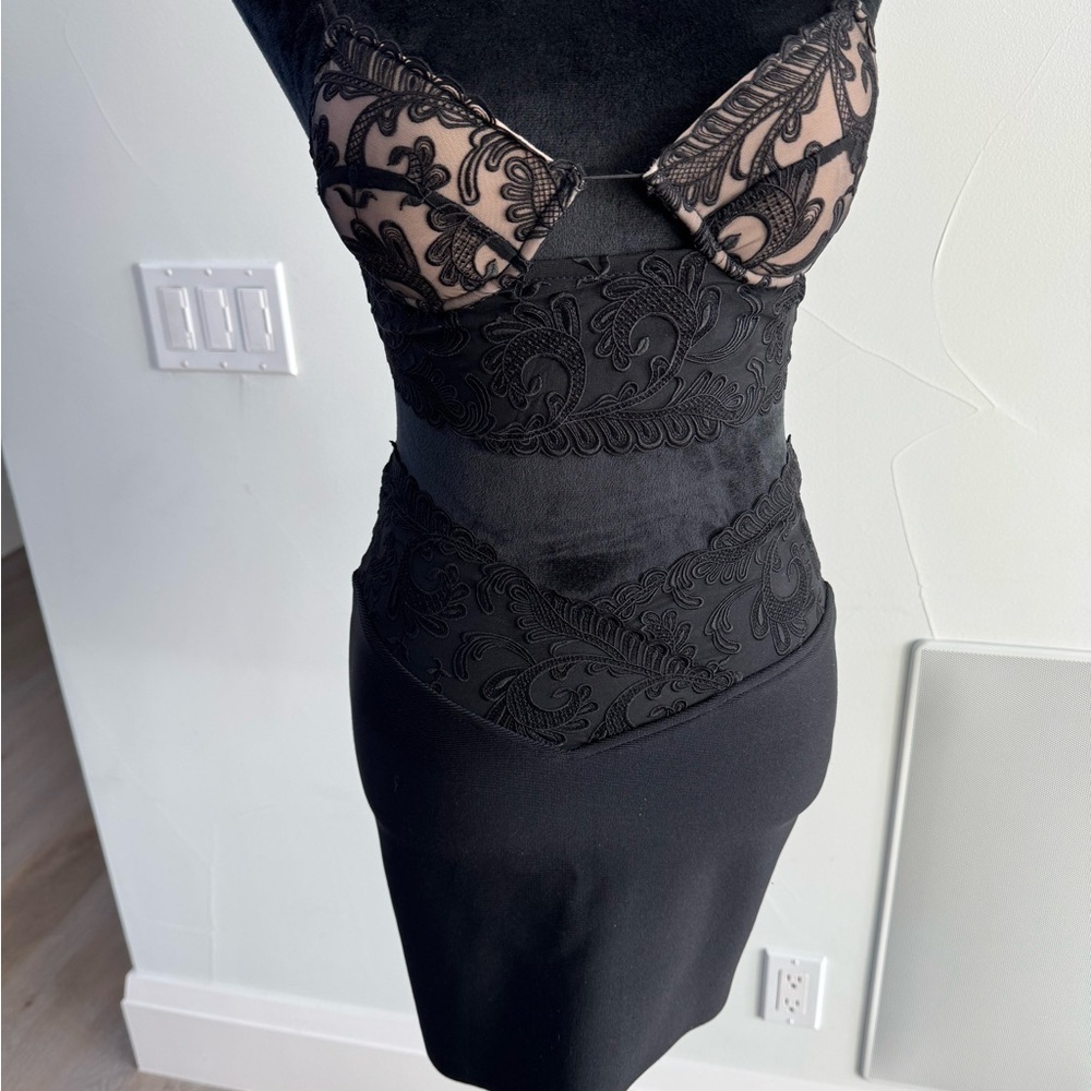 Elegant Black Lace two piece set